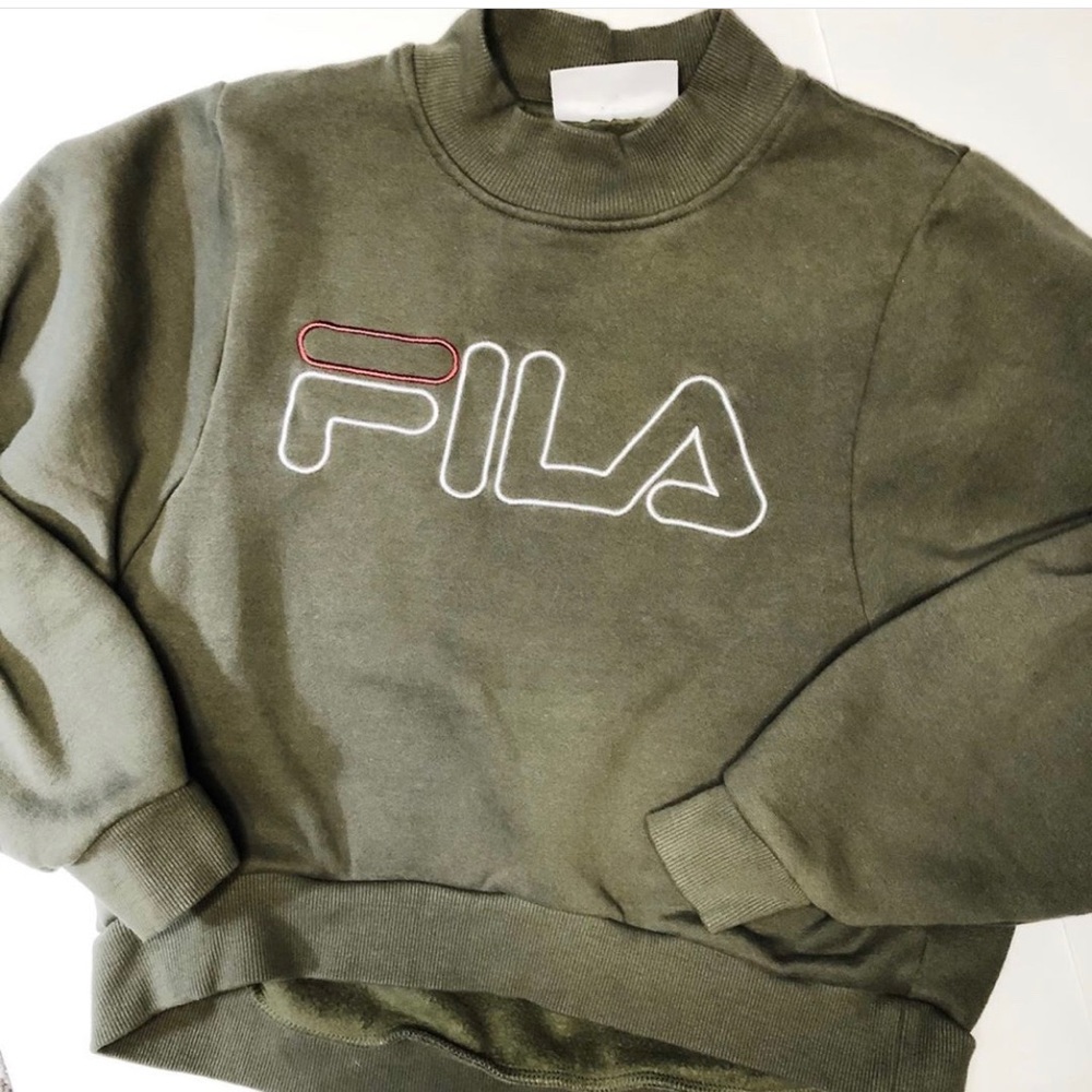 Fila cropped mock neck